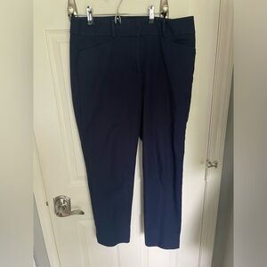 Loft Julie The Riviera Pant Navy Blue Size 6 Stretch 25” Inseam